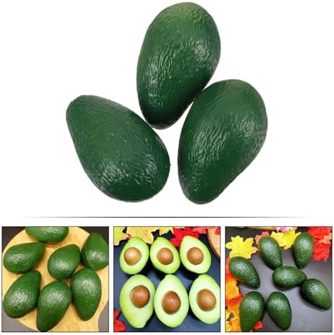 Realistic Fake Avocado Display Set of 3