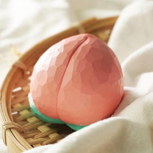 Jojofuny Artificial Peach Wooden Decor Figurine