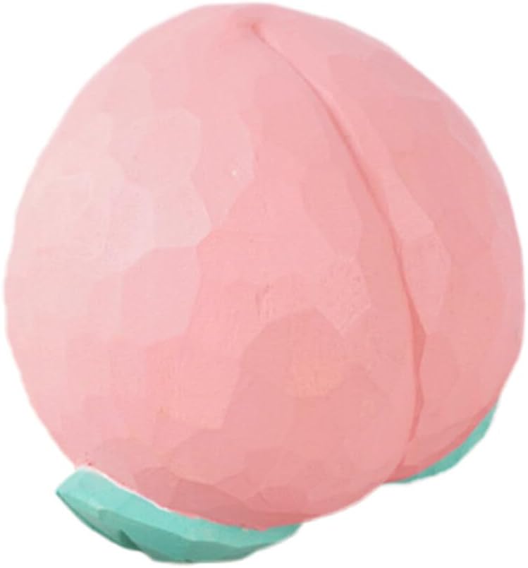 Jojofuny Artificial Peach Wooden Decor Figurine