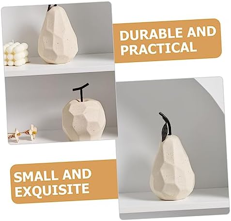 MAGICLULU Ceramic Pear Sculpture for Home Decor