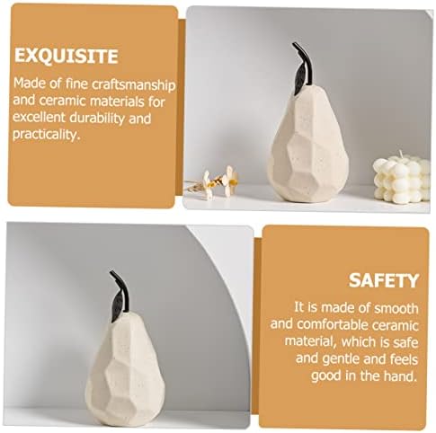 STOBAZA Ceramic Fruit Decor Pears Sculpture Desktop Ornament