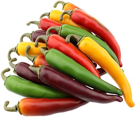 Gresorth 15pcs Artificial Lifelike Pepper Decoration
