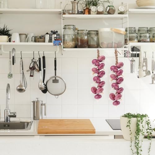 Gresorth Artificial Purple Garlic String Hanging Decoration