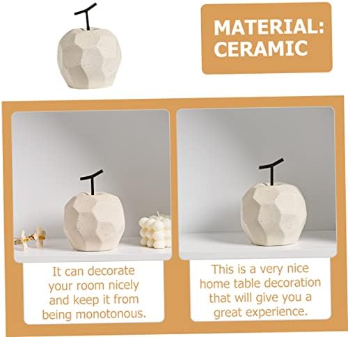 Alipis Ceramic Apple Decor Figurine Living Room Art