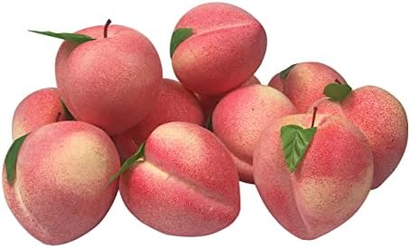 12Pcs Artificial Peach for Home Kitchen Party Decor