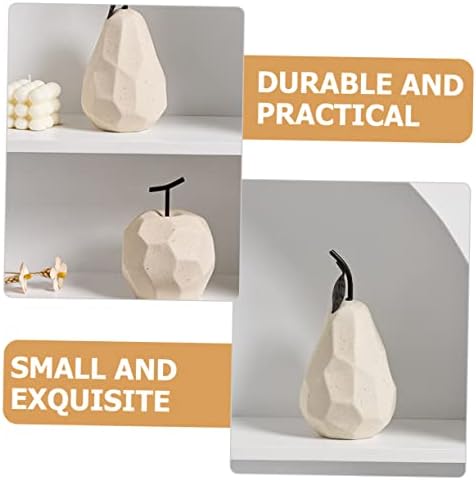 PRETYZOOM Unique Ceramic Pear Desktop Decor