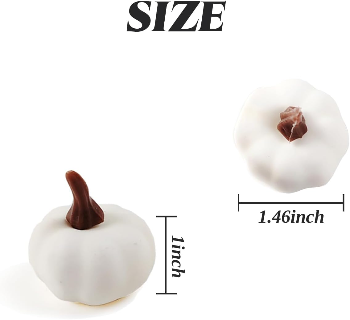 TIHOOD 20PCS Mini Artificial Pumpkins Fall Decor