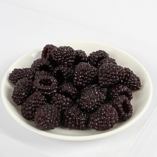 Alasum 18PCS Artificial Black Raspberry Models