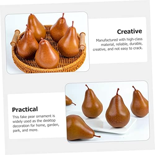 iplusmile 2Pcs Lifelike Faux Pears Artificial Fruit Decor