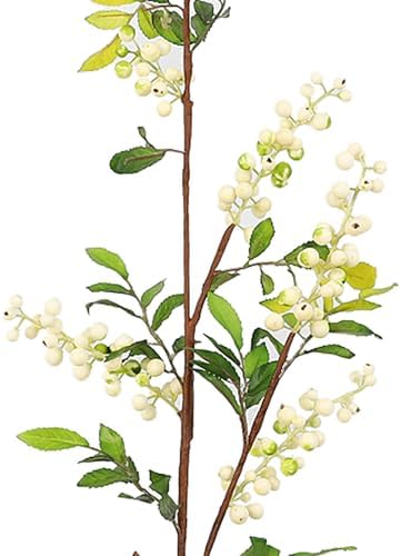 Buachois Artificial Fruit Branches White