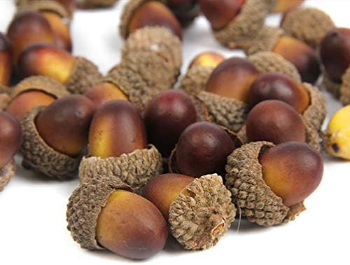 Veemoon 60pcs Artificial Acorn Fall Decor