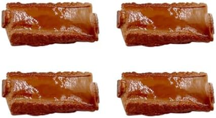 Housoutil 4PCS Simulated Braised Pork Chops Food Model