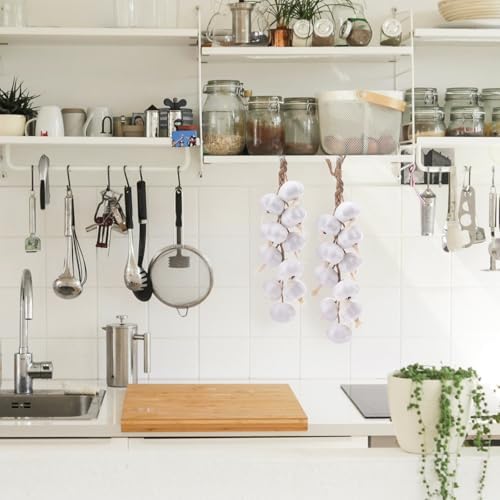 Gresorth Artificial White Garlic String Hanging Decoration