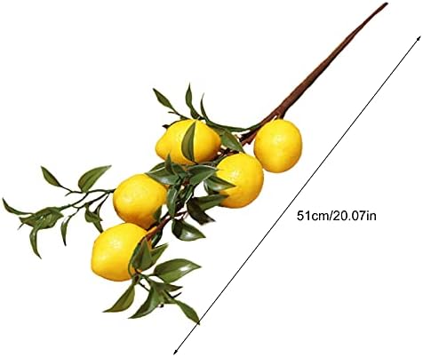 POTRUWE 6PCS Artificial Lemon Branches for Vase