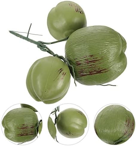 Artificial Coconut Decor for Tropical Party and Farmhouse Display