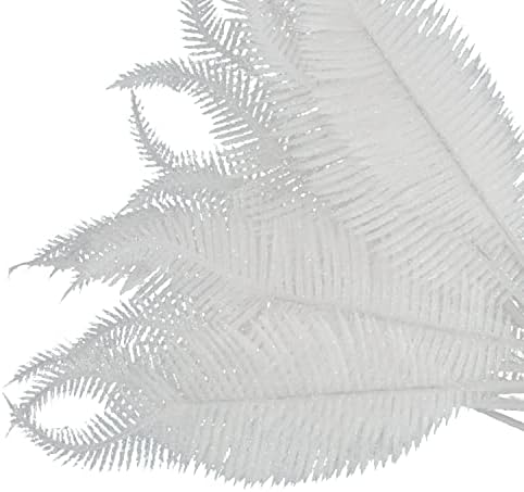 20 Pieces Artificial Christmas Sparkly Leaves for Tree Decor