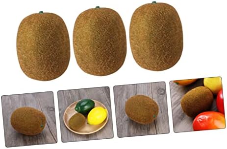 VICASKY 4Pcs Plastic Artificial Kiwi Fruit Decor