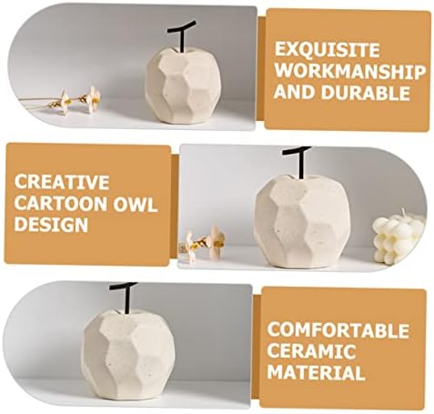 Unomor Ceramic Apple Ornament for Desktop Home Decor