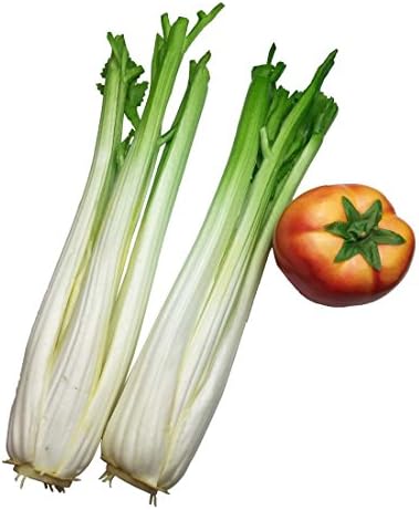Lorigun Artificial Celery Sticks 2Pcs for Kitchen Decor