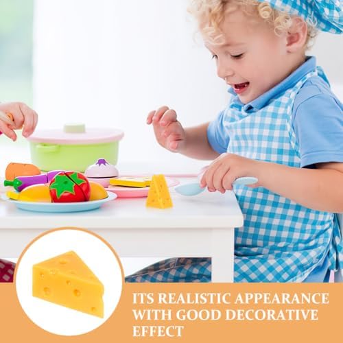 TOYANDONA Realistic Triangle Cheese Artificial Cheese Model