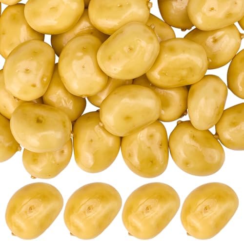 GORGECRAFT 40Pcs Artificial Foam Potatoes Decor Food