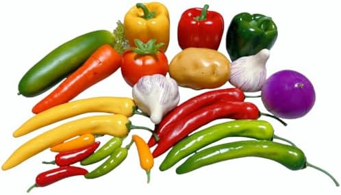 22pcs Realistic Artificial Vegetables for Home Kitchen Decor