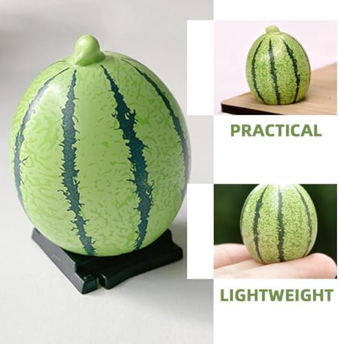 PRETYZOOM 12pcs Mini Fake Watermelon Decor Models
