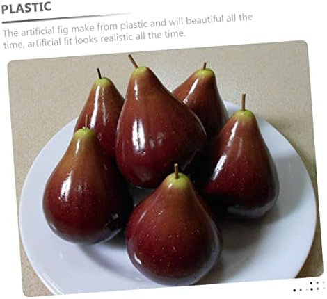 6pcs Artificial Fig Models for Home Kitchen Decor