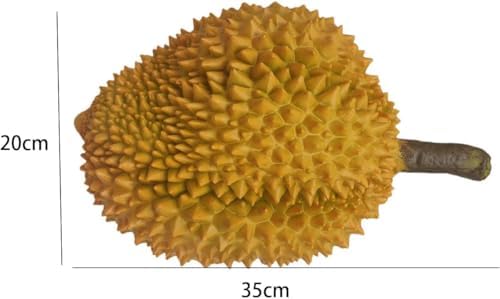 Lindagary Imitation Durian Statue Decor Artificial Fruit Sculpture