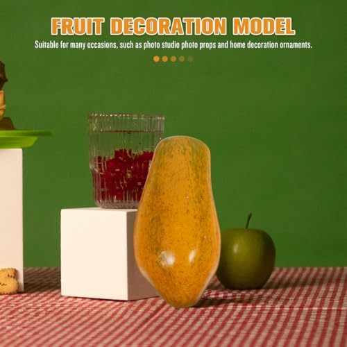 PRETYZOOM Artificial Pawpaw Fruit Decor Model