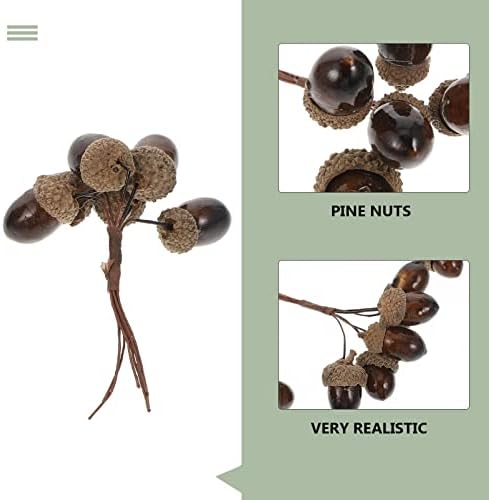 Kisangel 3Pcs Artificial Acorn Wreath Decor