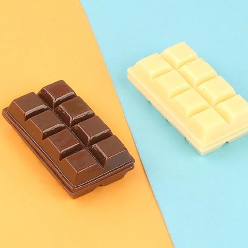 Vaguelly Fake Chocolate Bar Resin Beads for DIY Decor