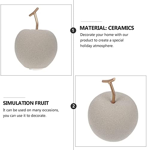 VICASKY 1pc Chic Ceramic Fruit Decoration