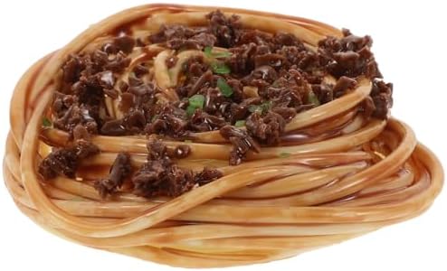 LUOZZY Artificial Spaghetti with Meat Sauce Decorative Food Display Prop