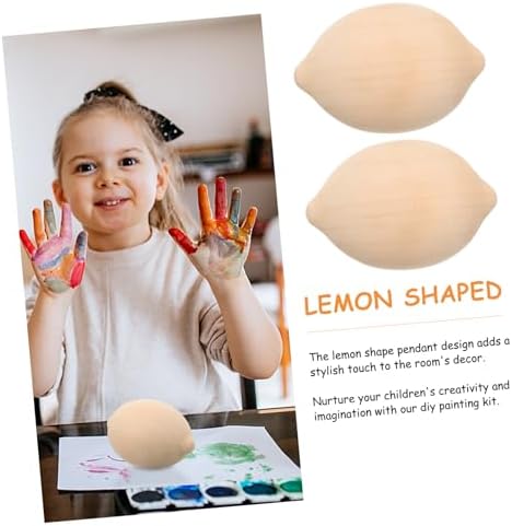LIFKOME Wooden Lemon Embryo Toys 5pcs Set