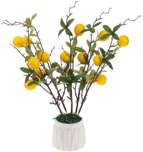 Gresorth Yellow Mini Lemon Artificial Decoration 5pcs