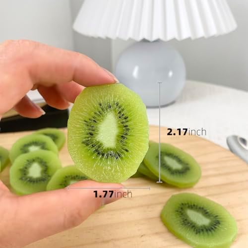 Realistic Artificial Kiwi Strawberry Banana Fruit Slices Decor