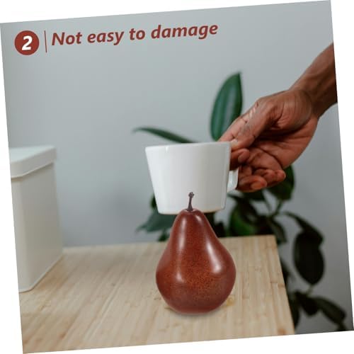 ABOOFAN 3pcs Fake Pear Decorative Artificial Fruit Ornament