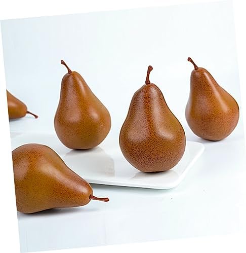 Cabilock 2Pcs Lifelike Faux Pear Ornaments