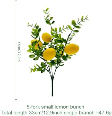 Ochine 3 Pcs Artificial Lemon Branches