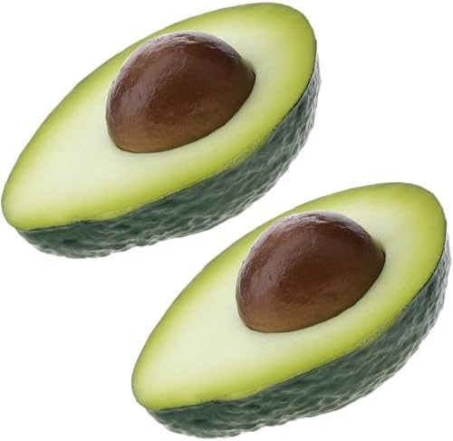 2pcs Artificial Avocado Fruit Decor for Home Kitchen Party