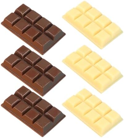 Vaguelly Fake Chocolate Bar Resin Beads for DIY Decor