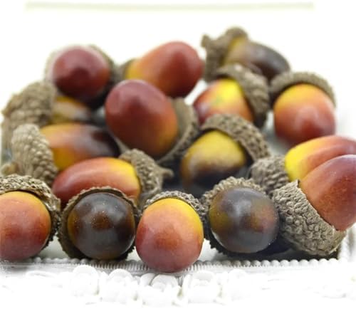 Artificial Acorns Mini Decoration Set 20 Pcs