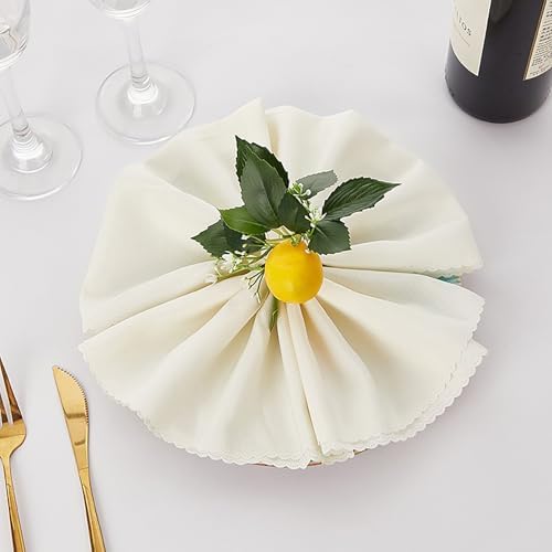 Wnvivi 6 Pcs Artificial Lemon Branches with Faux Fruits and Stems