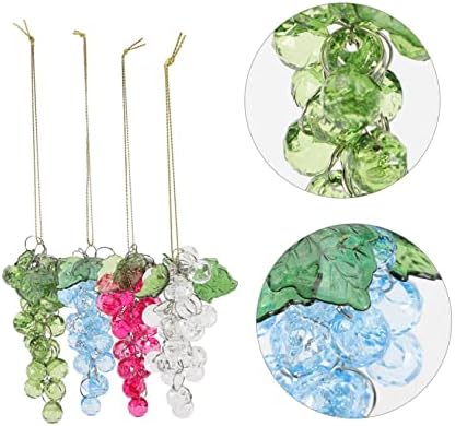 4 Pcs Acrylic Grape Beads Cluster Christmas Decor