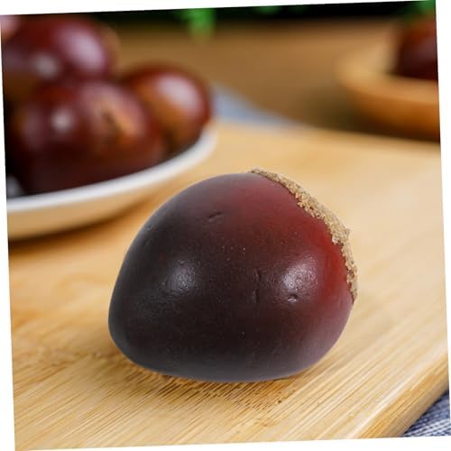 PRETYZOOM 5 Sets Realistic Artificial Chestnuts Decorations