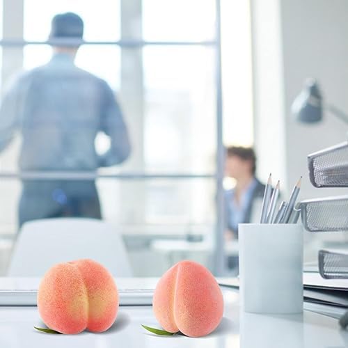 6PCS Artificial Peaches for Home Decor and Commercial Display