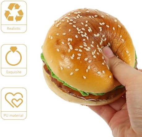 Nolitoy Artificial Hamburger PU Food Display Model for Photography