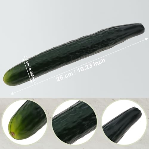 2pcs Artificial Cucumber Decor for Home Kitchen Party Holiday