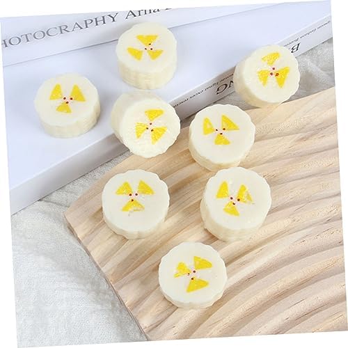 10pcs Lifelike Fake Bananas Artificial Banana Slices Decor